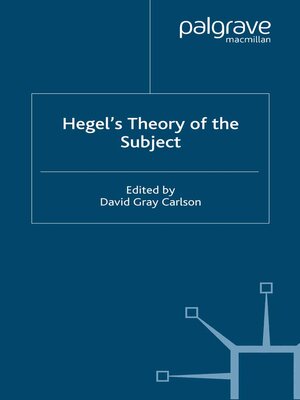 cover image of Hegel's Theory of the Subject